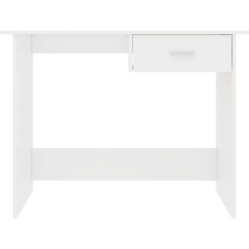 Radni stol visoki sjaj bijeli 100 x 50 x 76 cm od iverice slika 8