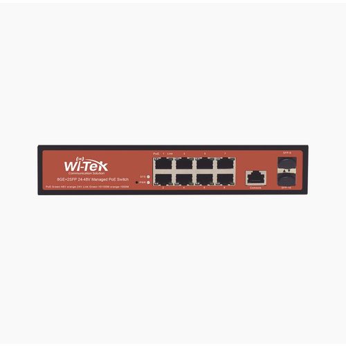 Wi-Tek WI-PMS310GF-Alien 8GE+2SFP Ports 24V/48V Mixed L2 Managed PoE Switch with 8-Port PoE slika 3