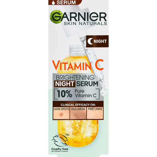 Garnier Skin Naturals Vitamin C noćni serum za lice za blistavu kožu 30ml slika 1