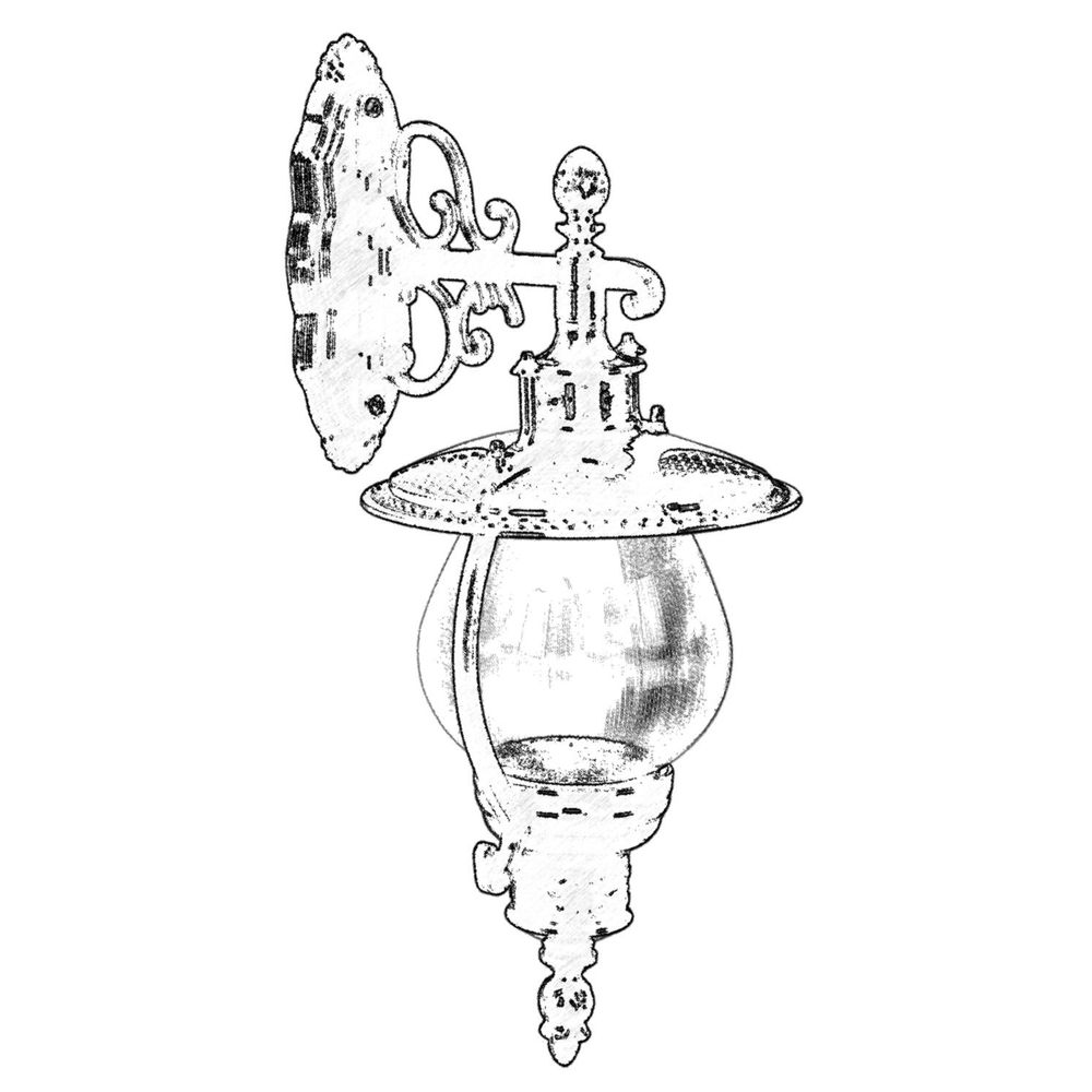 BAP-68205-BSY Crna Spoljna Zidna Lampa slika 2