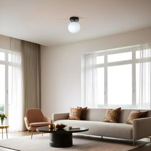 Luster Yeni Can – crno-bijelo staklo, 1 svjetlo