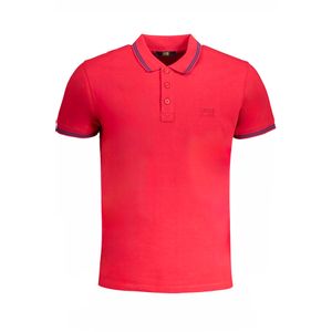 CAVALLI CLASS MEN'S SHORT SLEEVED POLO SHIRT RED