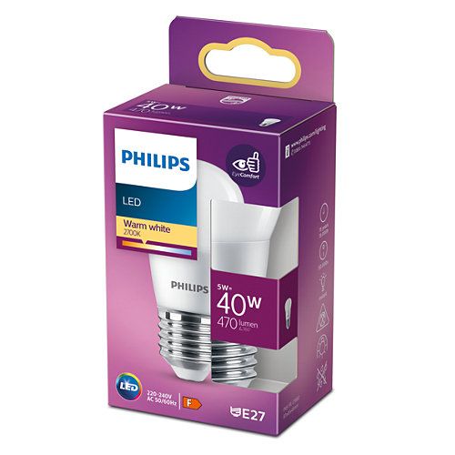 Philips led sijalica 40w p45 e27 ww, 929002978218, slika 2