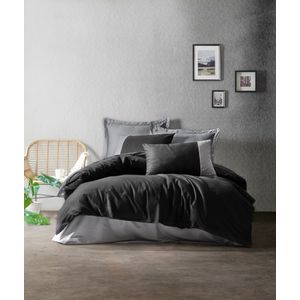 Plain - Black, Grey Black
Grey Ranforce King Quilt Cover Set (FR)