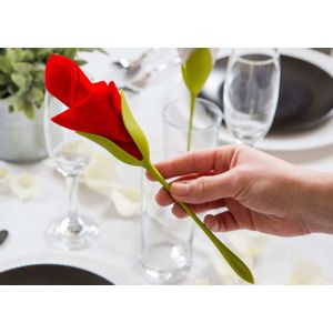 Držači za salvete u obliku ruže