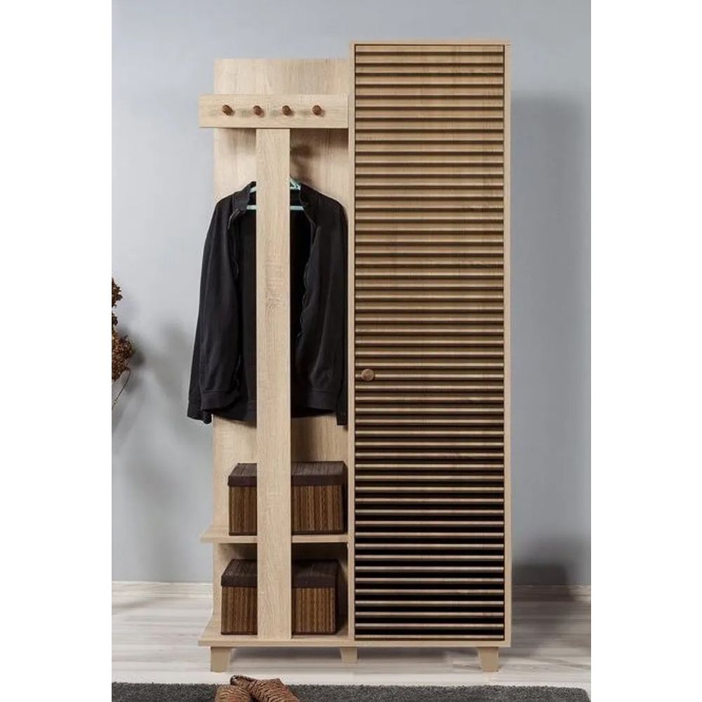 Hall Stand Garmanto 90 - 220, boja / nijanse sonoma hrasta slika 2