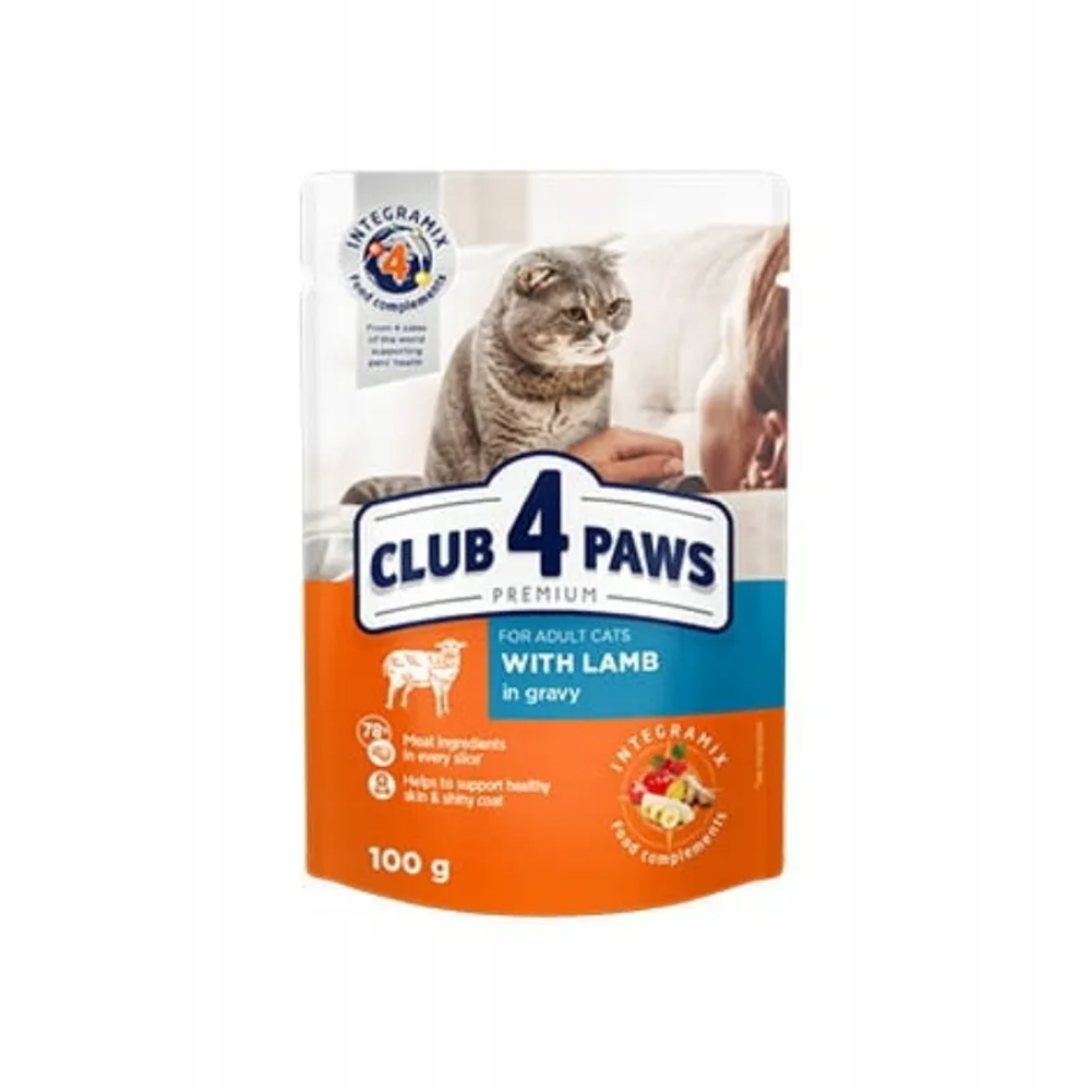 Club 4 Paw hrana za mačke sa jagnjetinom u sosu 100g slika 1