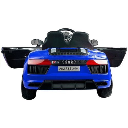 Licencirani auto na akumulator Audi R8 Spyder - plavi/lakirani slika 8