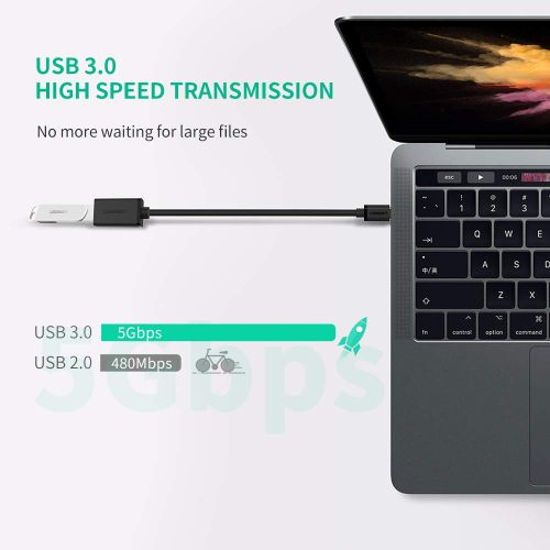 Ugreen USB-C (M) na USB 3.0 (Ž) OTG kabel crni - u polivinil vrećici slika 4