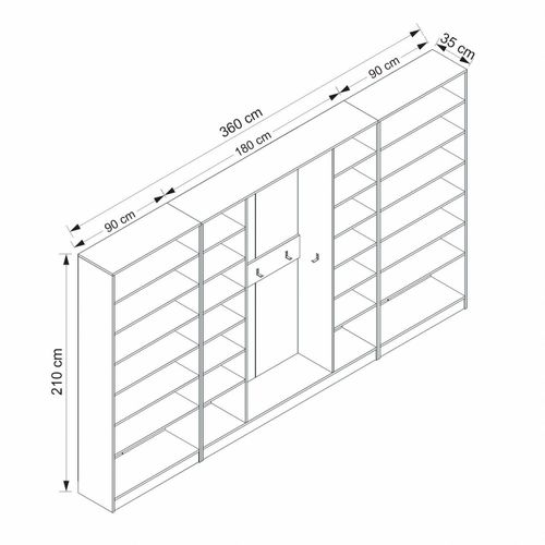 Kale - 8126 White Hall Stand slika 4