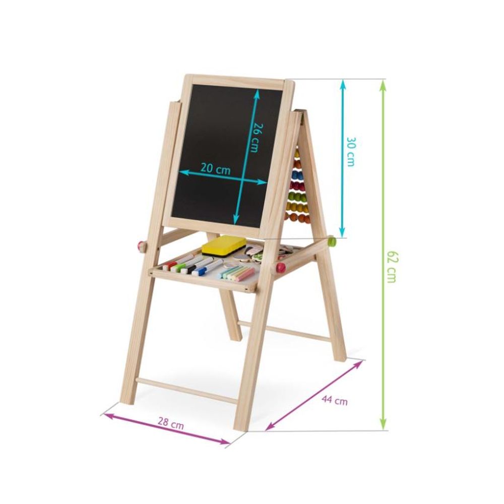 Ricokids sklopiva magnetska ploča za kredu 62 x 28 x 44 cm slika 4
