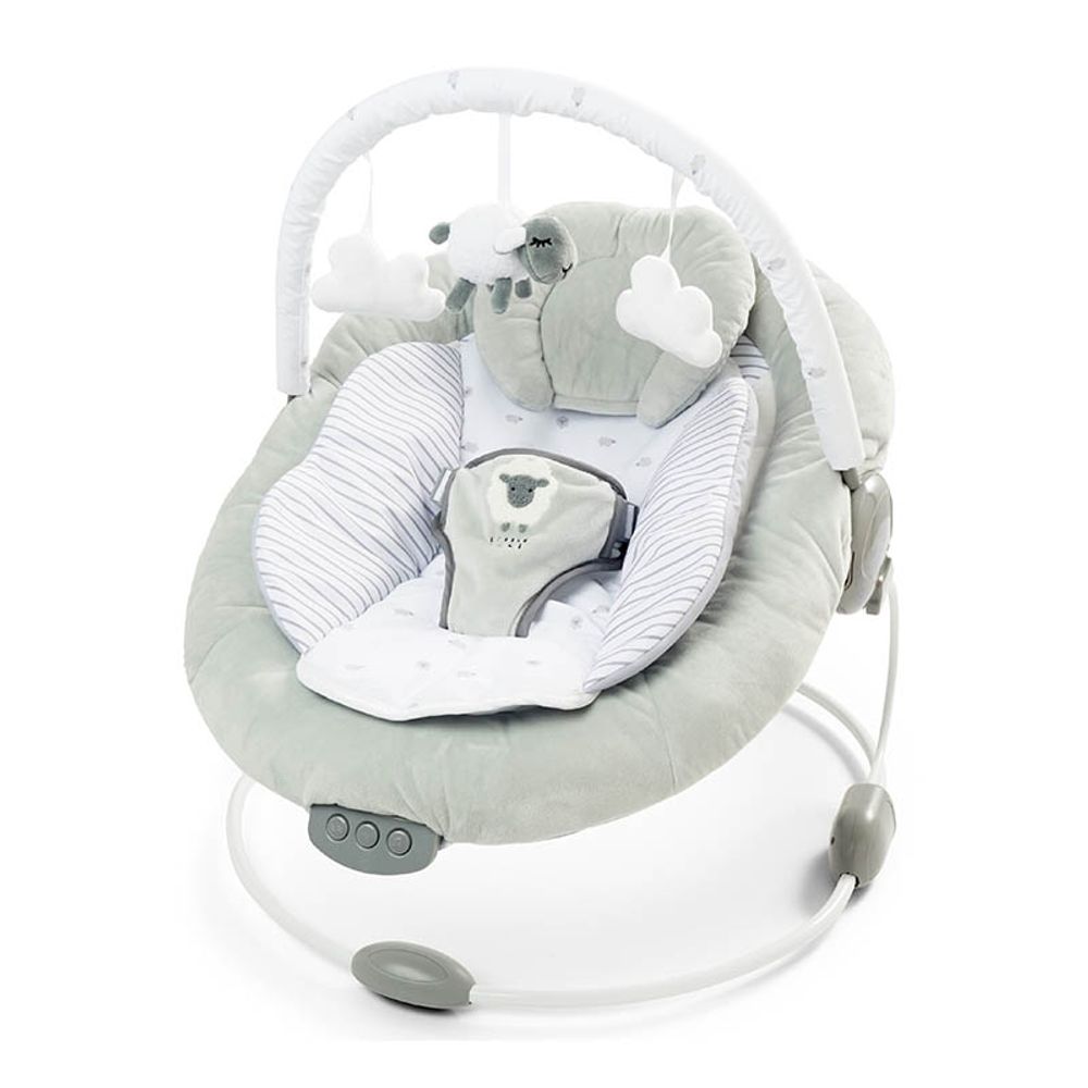 KALEI Ležaljka za bebe sa muzikom i vibracijom Cloud, Siva slika 1