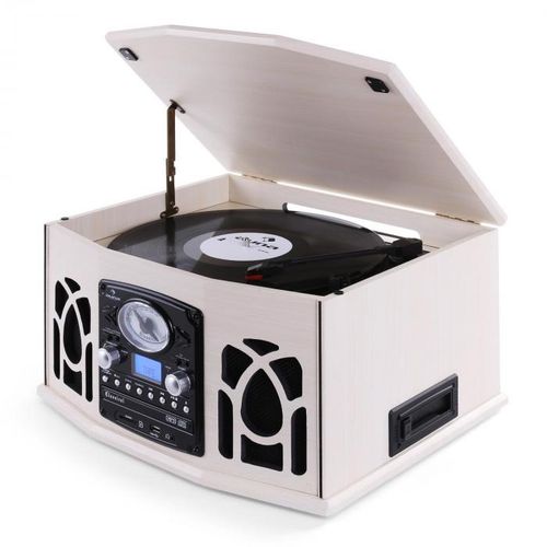 Auna NR-620 Retro gramofon CD MP3 USB SD Kasetofon Radio slika 10