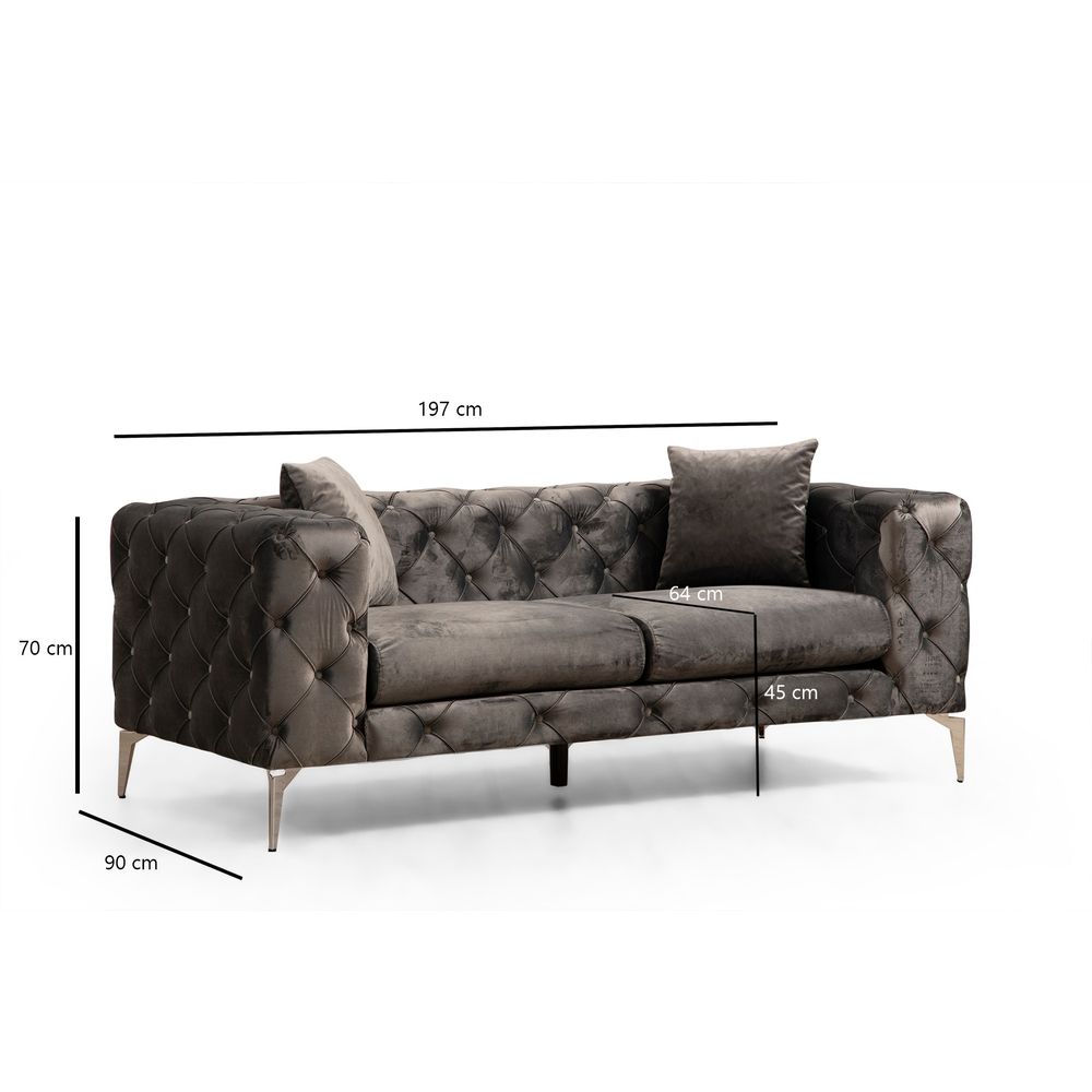 Como 2 Seater - Antracit Dvosjed slika 6