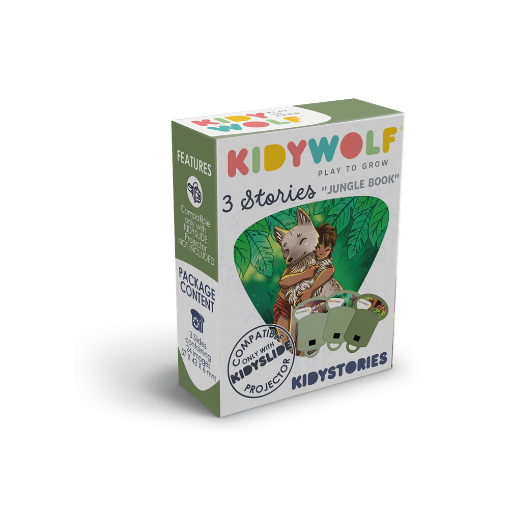 Kidywolf Set slajdova Kidystories za dječiji projektor - Jungle Book, 3kom  slika 1