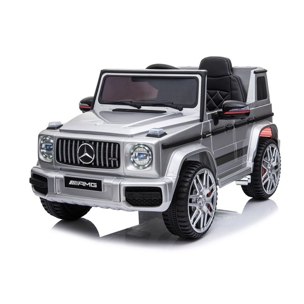 Licencirani Mercedes G63 AMG srebrni lakirani - auto na akumulator slika 4