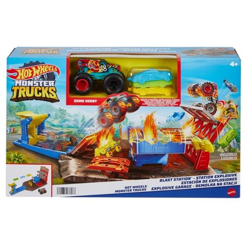 Hot Wheels Monster Truck eksplozija set  slika 9