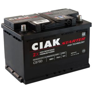 Akumulator CIAK Starter 12 V 75 Ah +D