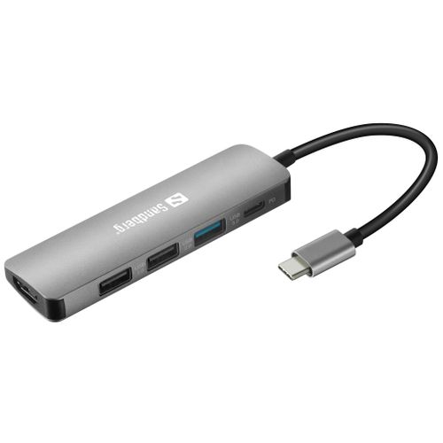 Sandberg USB-C docking stanica s HDMI, 3x USB 3.0 i Power Delivery 100W slika 1