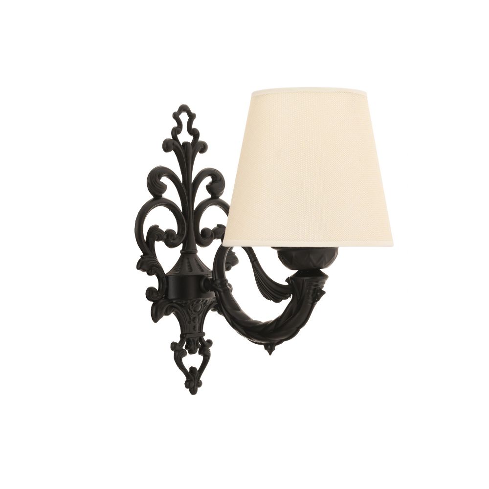 Lampa za zid Lily - Krem, Crna slika 2