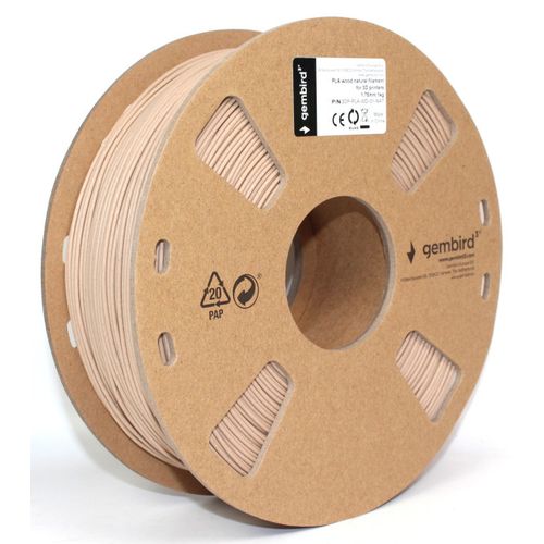 3DP-PLA-WD-01-NAT PLA Filament za 3D stampac 1.75mm, kotur 1KG wood natural slika 5