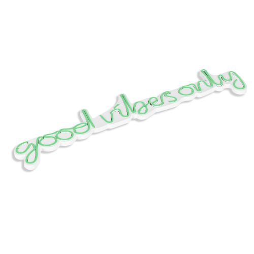 Wallity Ukrasna plastična LED rasvjeta, Good Vibes Only - Green slika 14