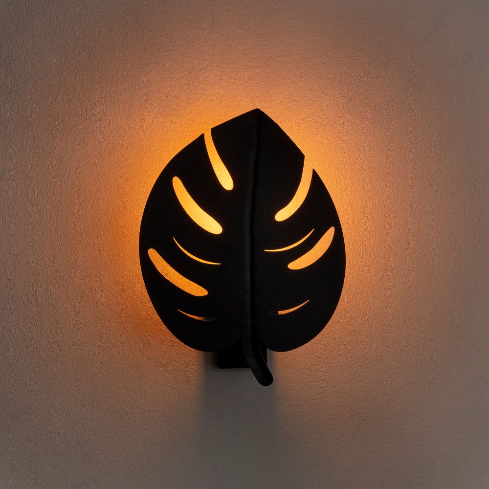 Sivani - MR - 843 Crna Zidna Lampa slika 1