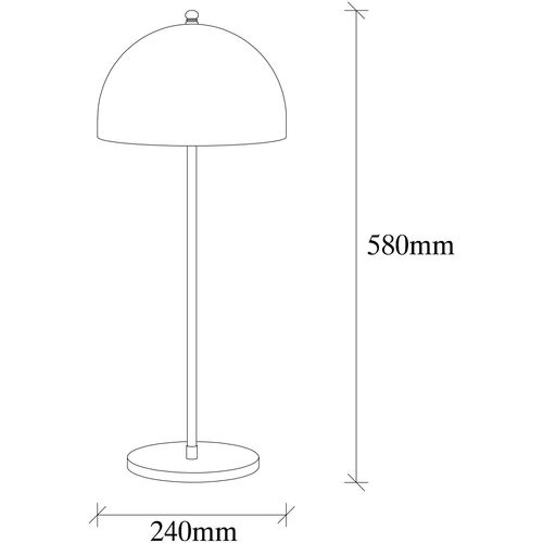 Opviq Stolna lampa CAN, zlatna, metal, 24 x 24 cm, visina 58 cm, duljina kabla 150 cm, E27 40 W, Can - NT - 134 slika 3