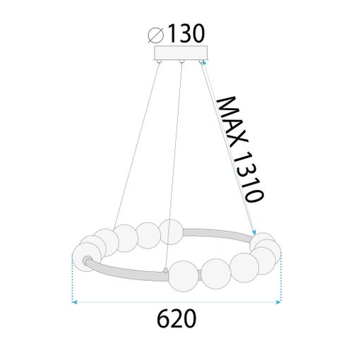 LED svijetiljka APP1553-CP Gold slika 8