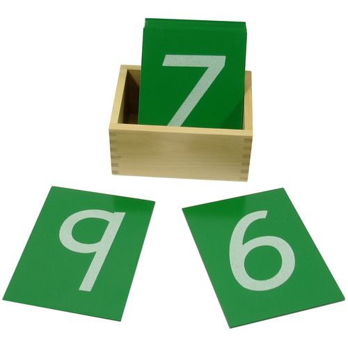 Montesori Taktilne kartice sa brojevima na šmirgl papiru slika 1