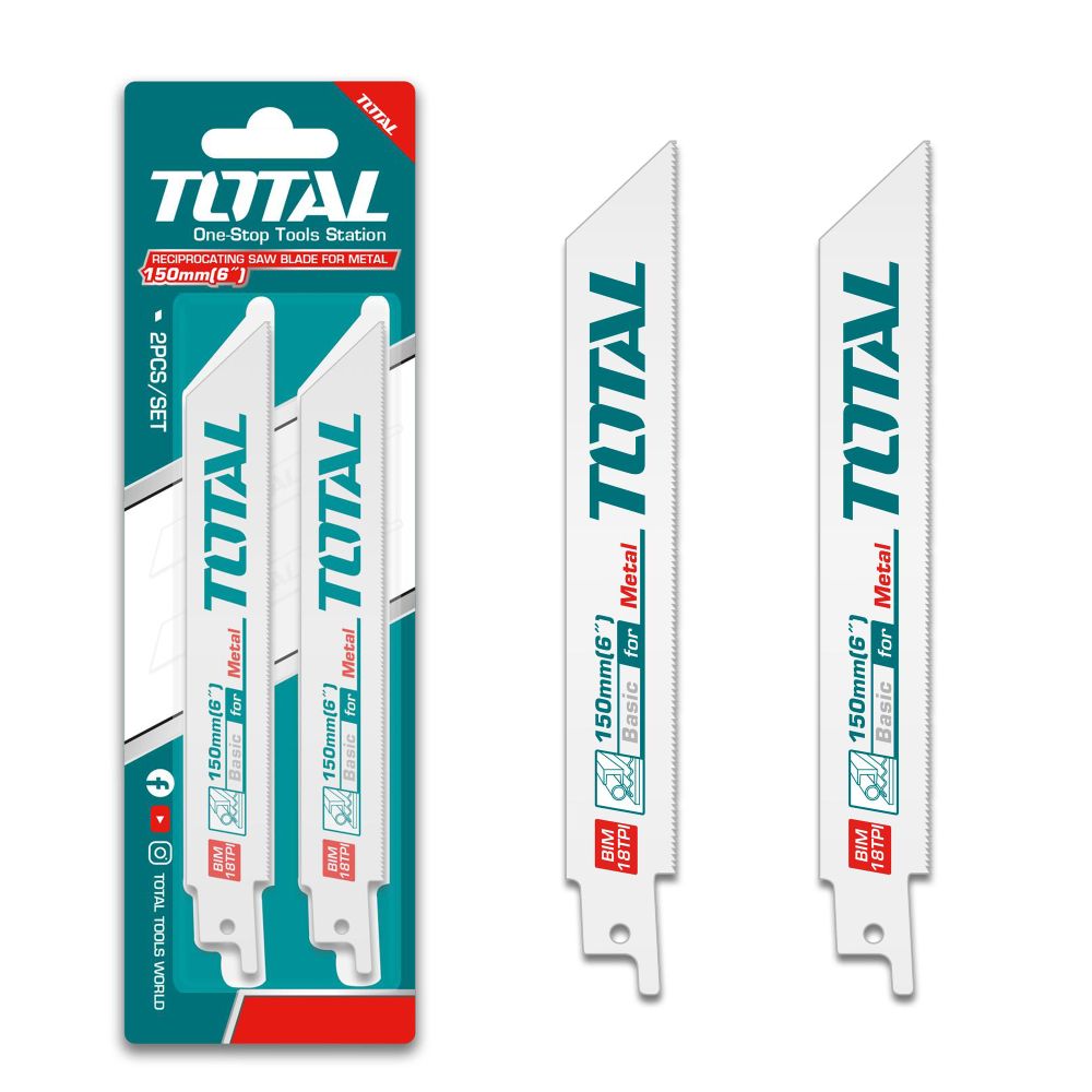 TOTAL Oštrica za sabljastu pilu za metal 150mm / 2 komada (TAC52922EF) slika 1