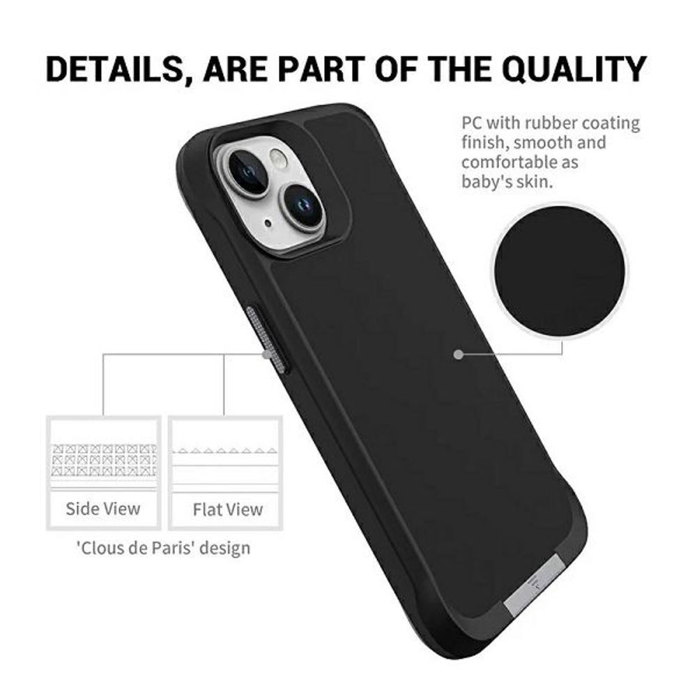 MM TPU IPHONE 16 - DROP-PROOF MAGSAFE KICKSTAND Black slika 3
