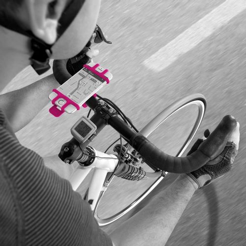 CELLY Držač telefona EASY za bicikle u PINK boji slika 2