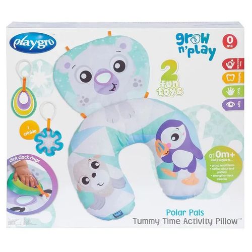 Playgro Grow n' Play Polar Pals Activity jastuk 37x43cm  slika 1