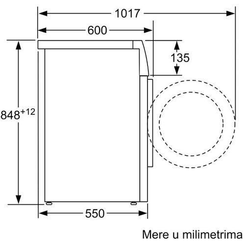 Bosch WAN24063BY Serie | 4 veš mašina, EcoSilence Drive™ motor, SpeedPerfect, kapacitet 8 kg, 1200 rpm, dubina 55 cm slika 7