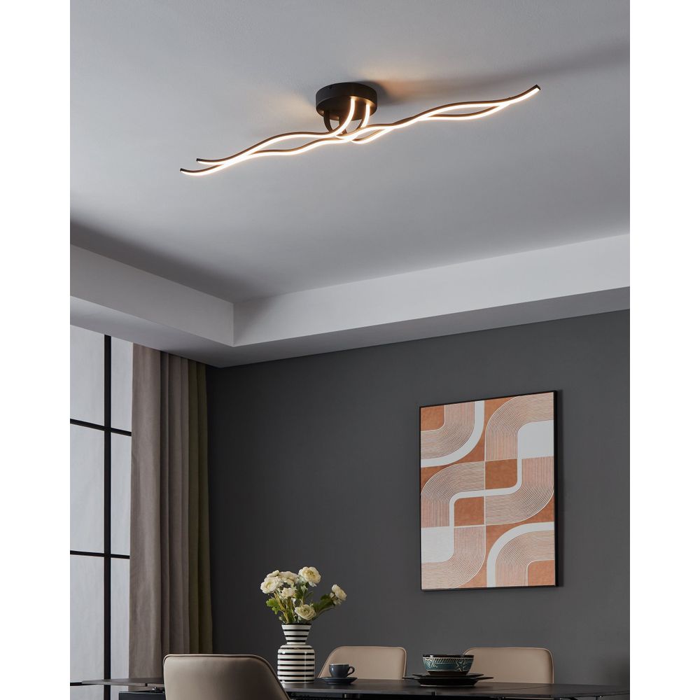 Eglo Roncade 1 Zidna/Stropna LED Lampa, 40W, D-1160, Aluminij/Crno-Bijela slika 2