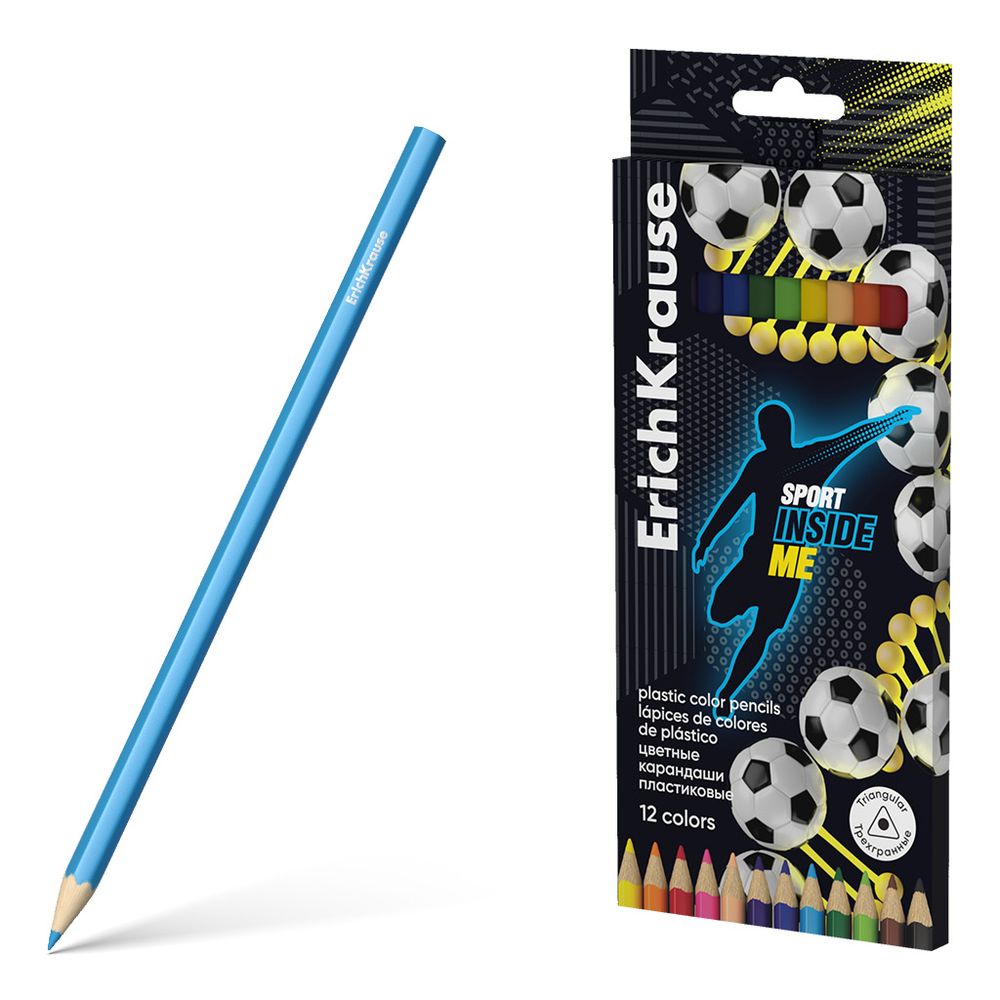 Drvene bojice Erichkrause trokutaste Sport DNA 3mm 12/1  slika 1