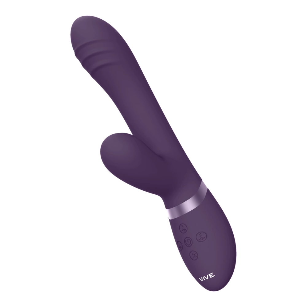 VIVE by Shots Tani - Pokret prstiju s pulsno-valnim vibratorom - ljubičasta slika 5