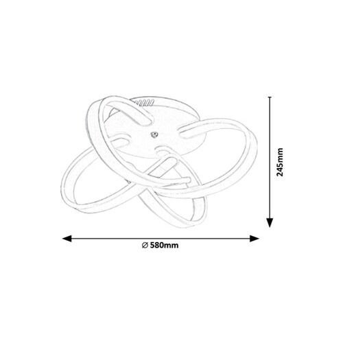 Rabalux Jayden plafonska lampa, mat bela, LED 4X6W slika 3