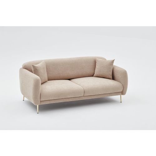 Atelier Del Sofa Trosjed na razvlačenje, Bež Zlato, Simena - Beige slika 10