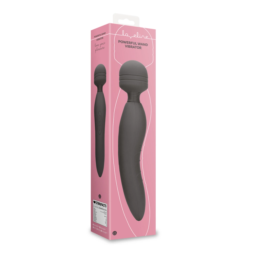 Loveline by Shots Powerful Wand Vibrator - Charbone slika 2