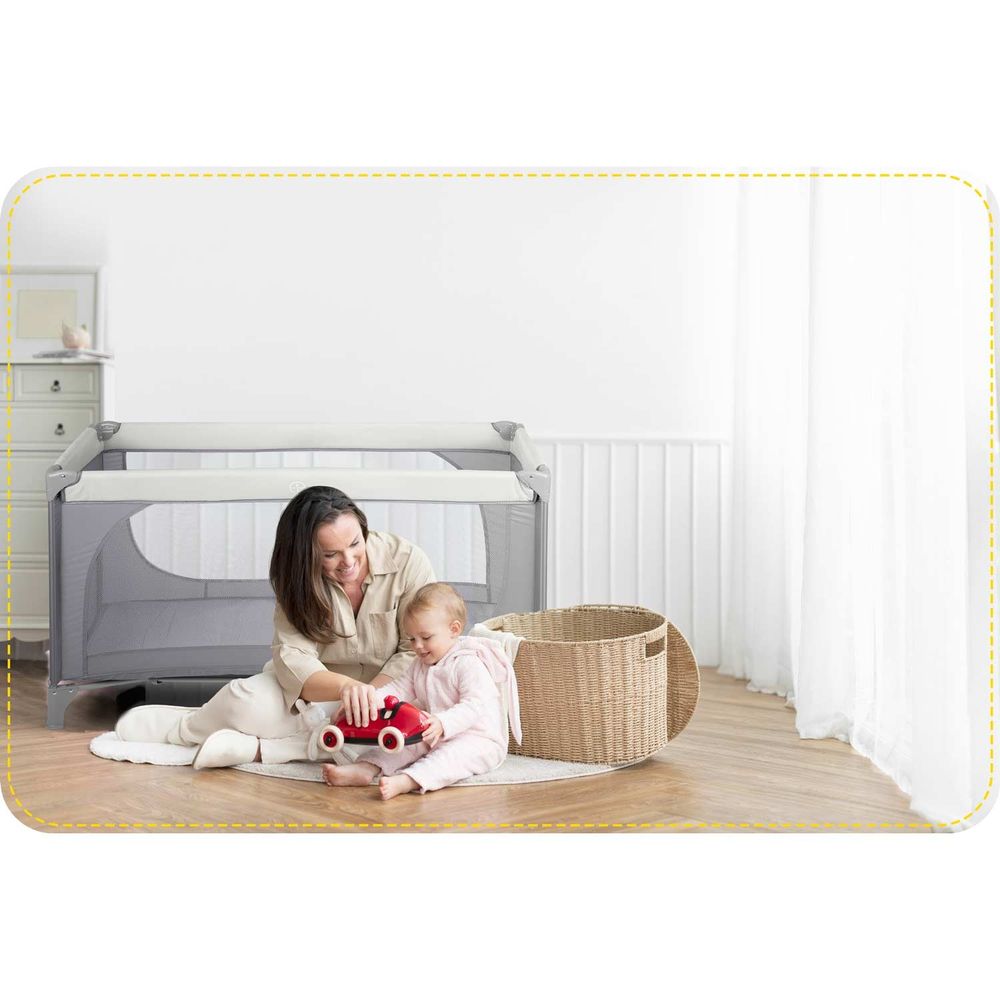 Putni krevetić 125 x 65 x 78 cm rk-240 svijetlo siva slika 7