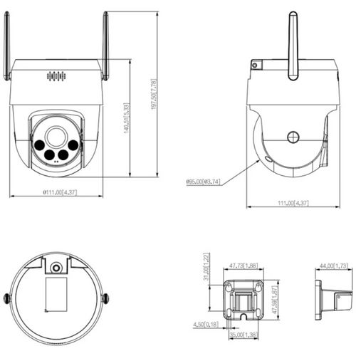 Dahua KAMERA SD2A500HB-GN-A-PV-0400-S2 5MP IP PT  IC +SVETLO; LIGHT SERIJA; DOMET ILUMINATORA 30M slika 2