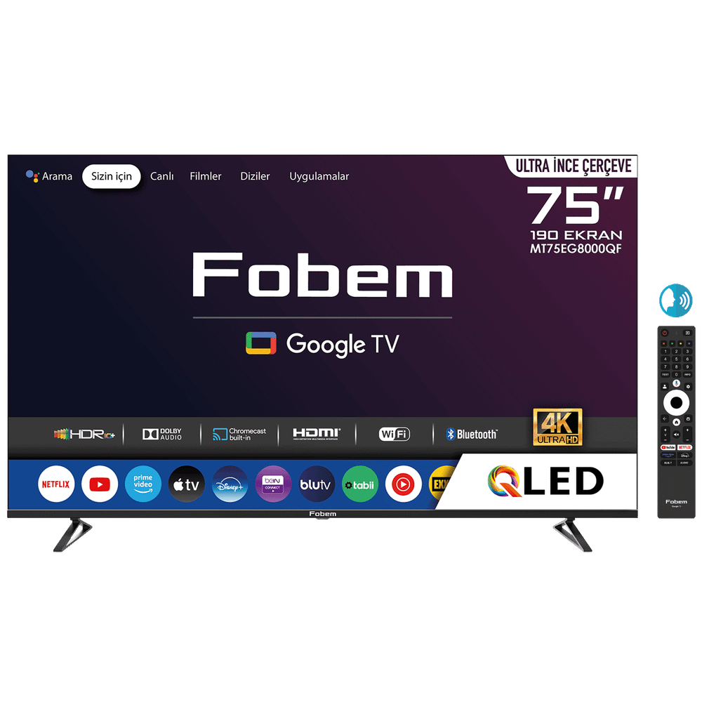 Fobem Smart QLED 4K 75", Google TV - MT75EG8000QF slika 1