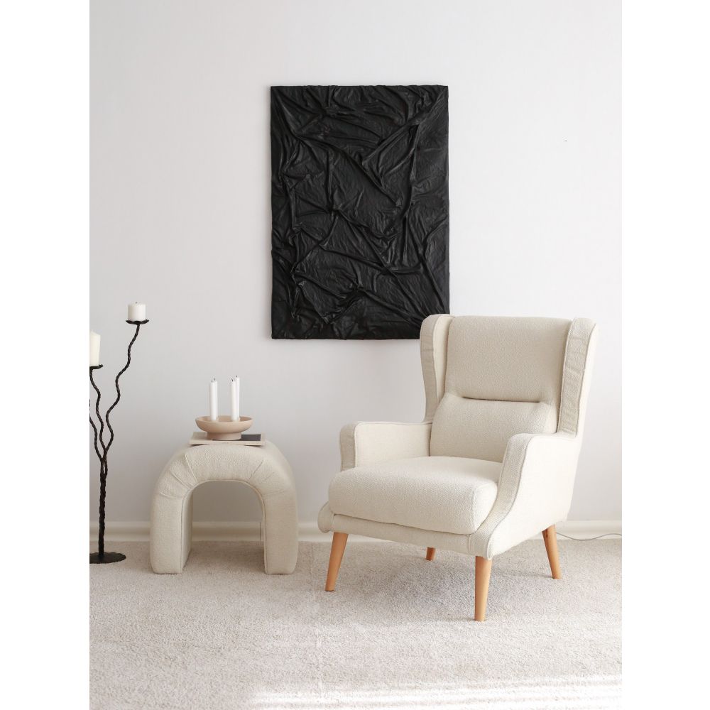Klam - Kremasti Wing Chair slika 2