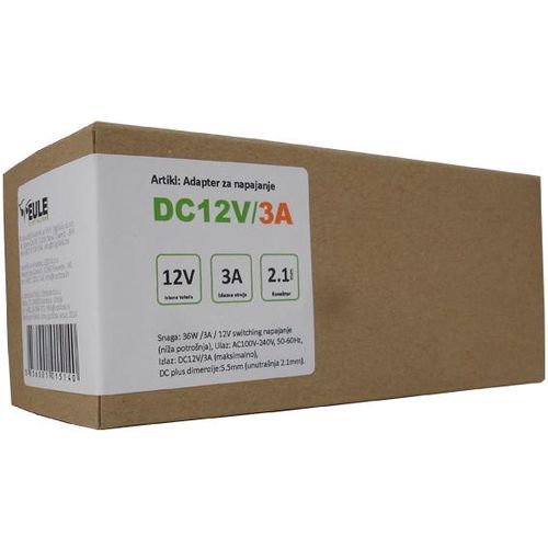 Eule Adapter za napajanje, DC 12V, 3A - Adapter 12V/3A slika 2