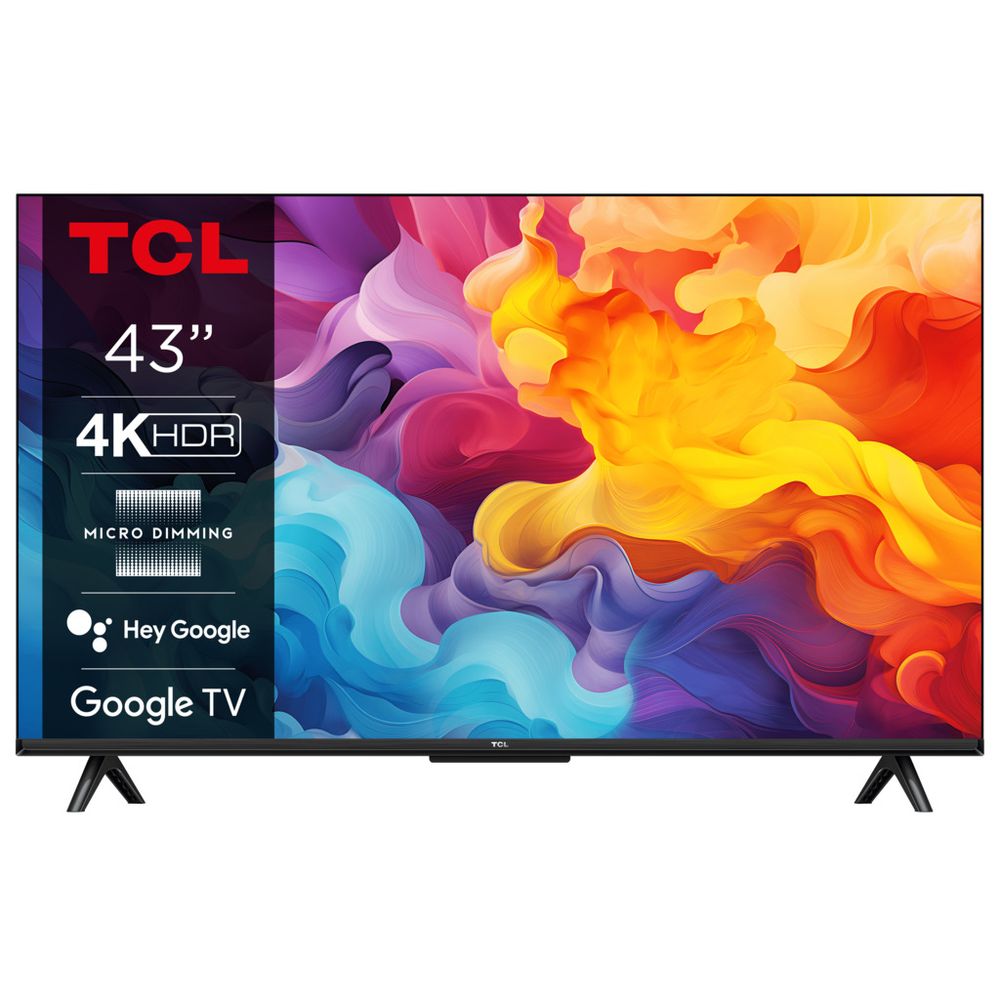 TCL 43"V6B 4K TV Google OSHDR10 and HDR HLG; HDMI 2.1;Game Master 2.0; Dolby Audio slika 1