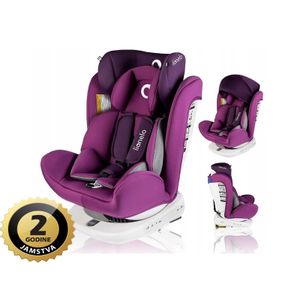 Lionelo autosjedalica Bastiaan, 360st ISOFIX, 0-36Kg, ljubičasta