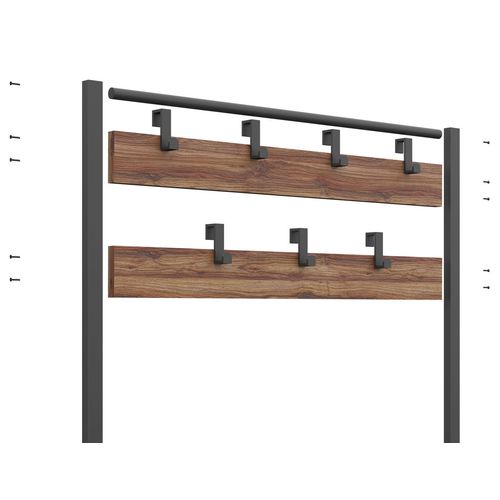 GGMBVSTYR001  Oak
Black Hall Stand slika 6