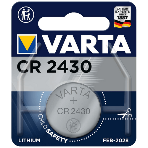 Varta Baterija litijska, CR2430, 3 V, dugmasta, blister 1 kom - CR2430 slika 1